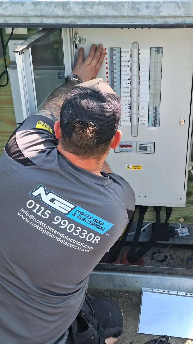 Notts Gas & Electrical engineer at work in Nottingham