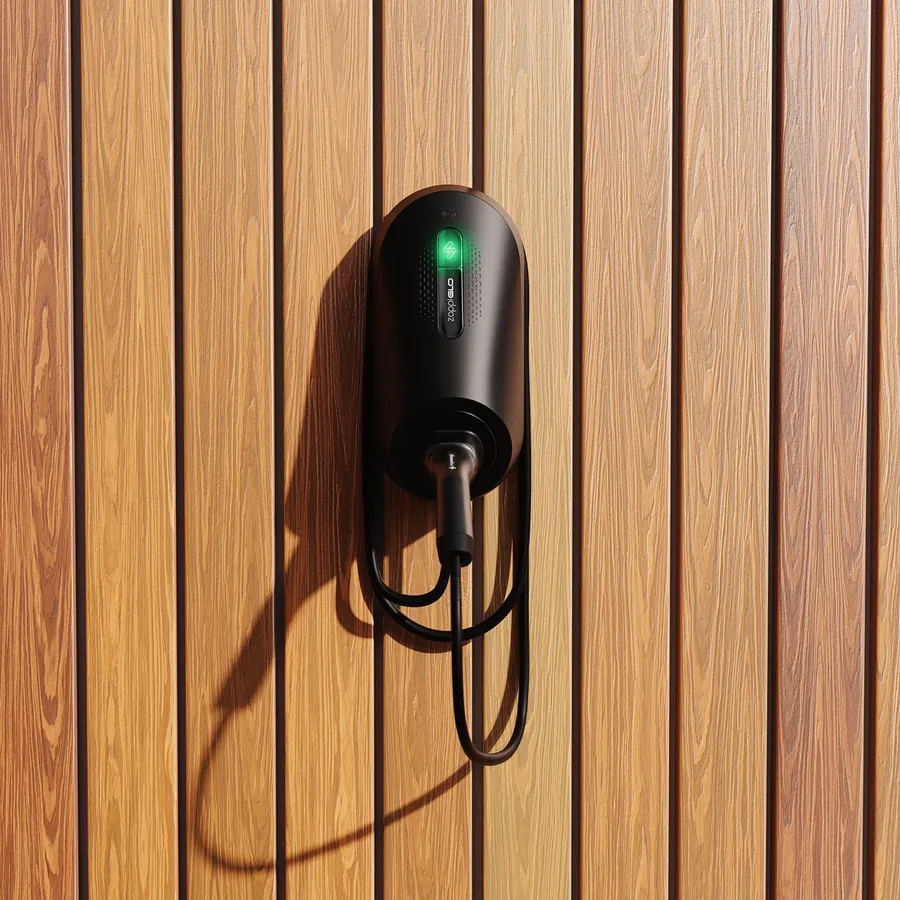 zappi GLO EV charger fitted to a home exterior in Nottingham